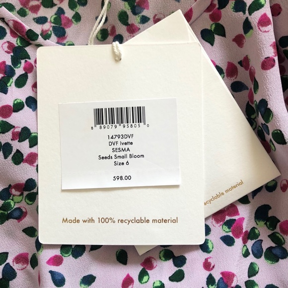 NWT Diane von Furstenberg Ivette Silk Maxi Dress - Picture 6 of 13